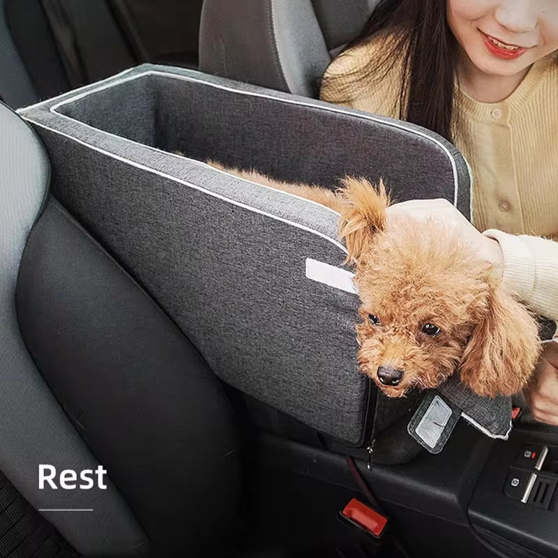 Portable Dog Car Seat Bed and Carrier for Small Dogs and Cats - Safe Travel Bag Accessories